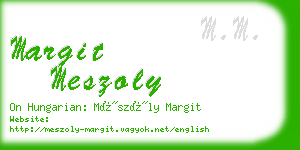 margit meszoly business card